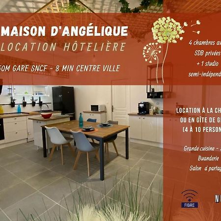 La Maison D'Angelique - Colocation Hoteliere A 150M Gare Tgv- Grande Cuisine Equipee & Salon - Fibre - Netflix Niort Ngoại thất bức ảnh