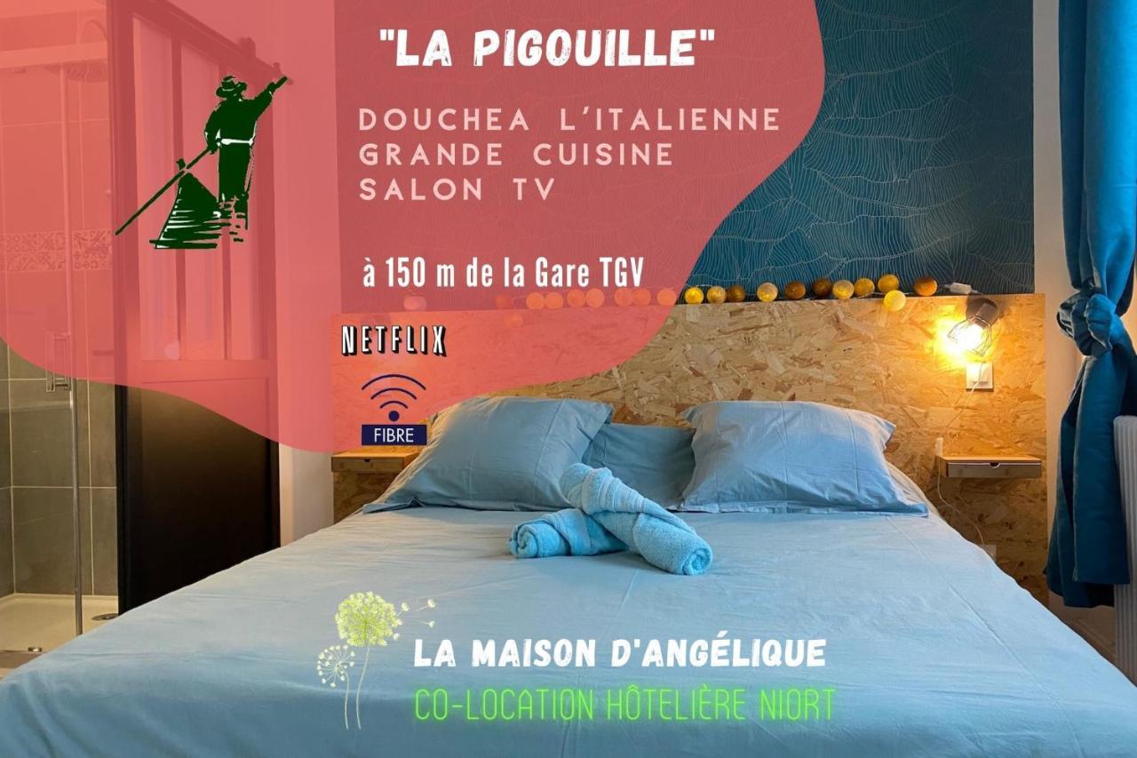 La Maison D'Angelique - Colocation Hoteliere A 150M Gare Tgv- Grande Cuisine Equipee & Salon - Fibre - Netflix Niort Ngoại thất bức ảnh