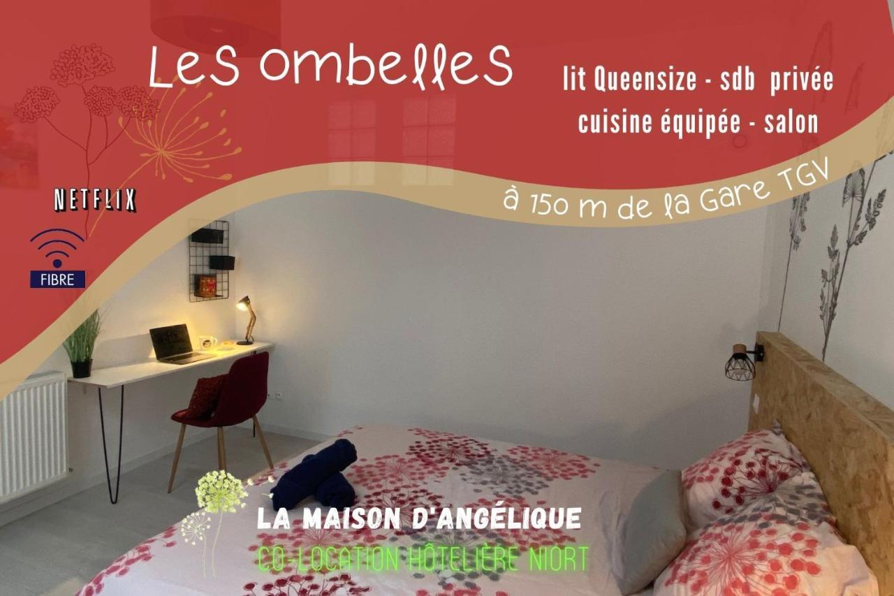 La Maison D'Angelique - Colocation Hoteliere A 150M Gare Tgv- Grande Cuisine Equipee & Salon - Fibre - Netflix Niort Phòng bức ảnh